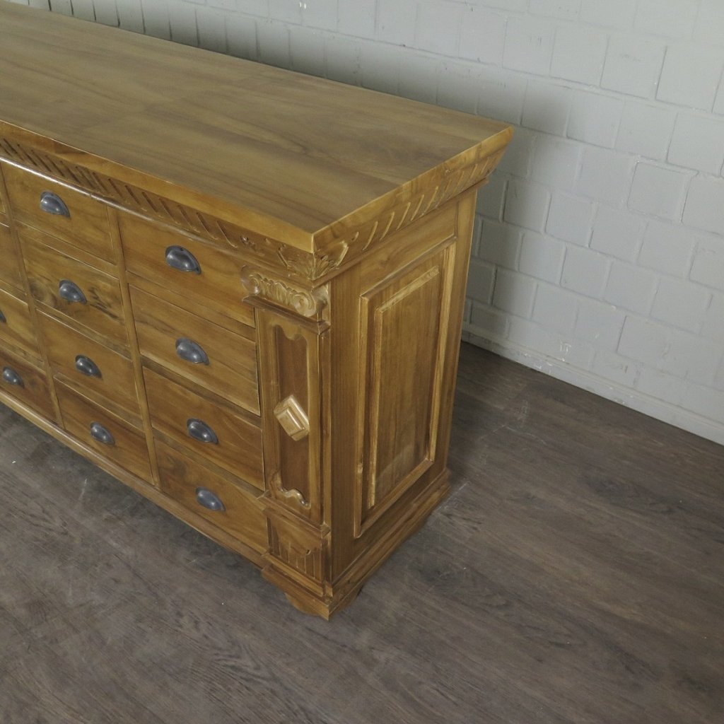 Apothekerschrank Sideboard Anna Teakholz  2,50 m
