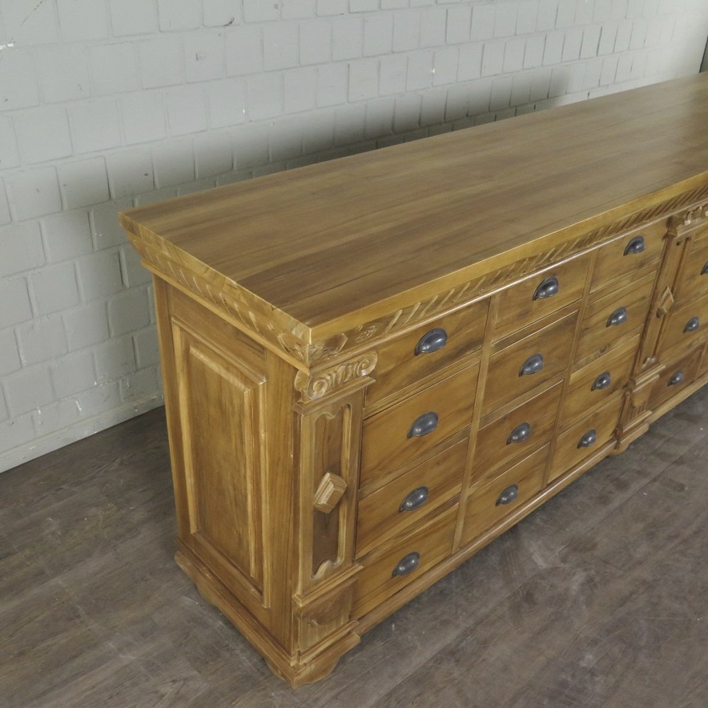Apothekerschrank Sideboard Anna Teakholz  2,50 m