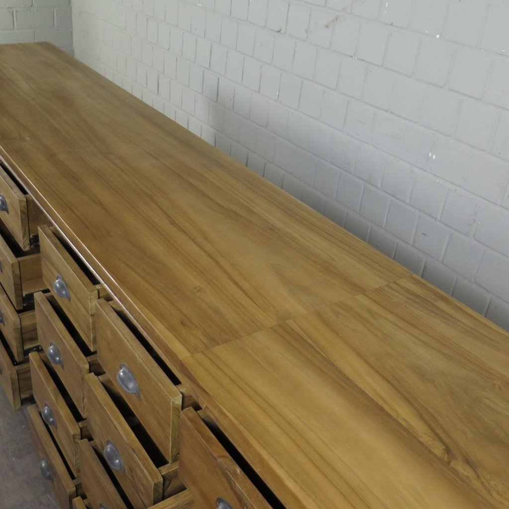 Apothekerschrank Sideboard Anna Teakholz  2,50 m