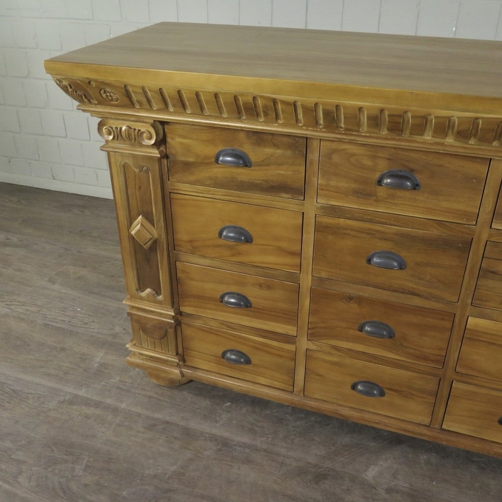 Apothekerschrank Sideboard Anna Teakholz  2,50 m