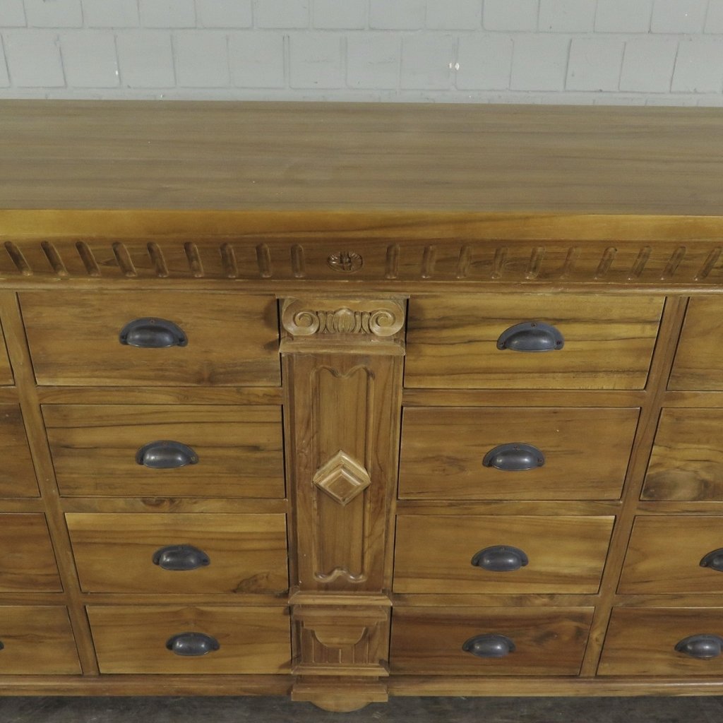 Apothekerschrank Sideboard Anna Teakholz  2,50 m