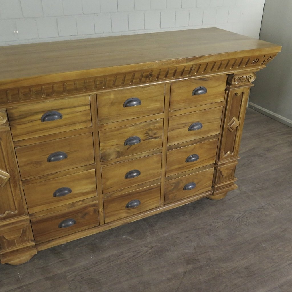 Apothekerschrank Sideboard Anna Teakholz  2,50 m