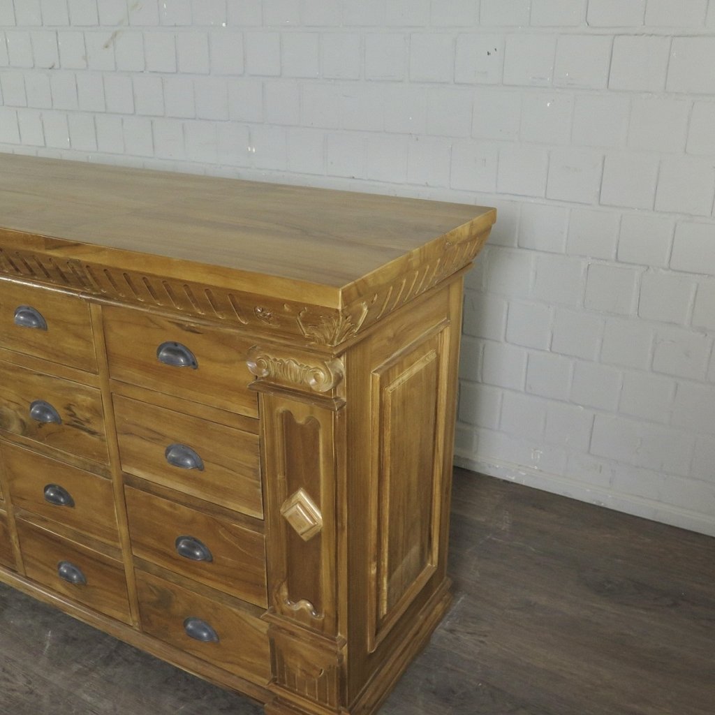 Apothekerschrank Sideboard Anna Teakholz  2,50 m