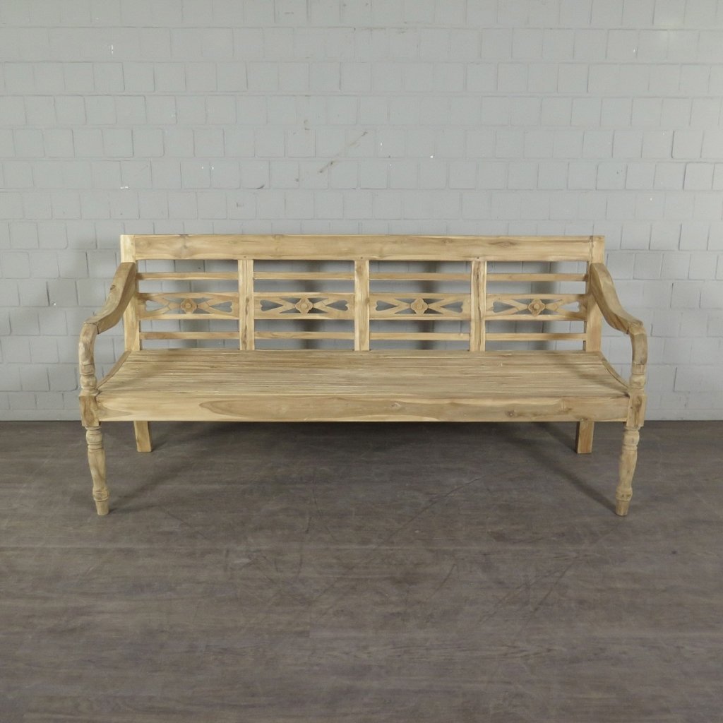 Holzbank Gartenbank Bank Teakholz 1,90 m