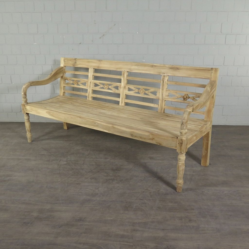 Holzbank Gartenbank Bank Teakholz 1,90 m
