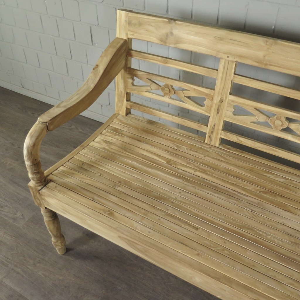 Holzbank Gartenbank Bank Teakholz 1,90 m