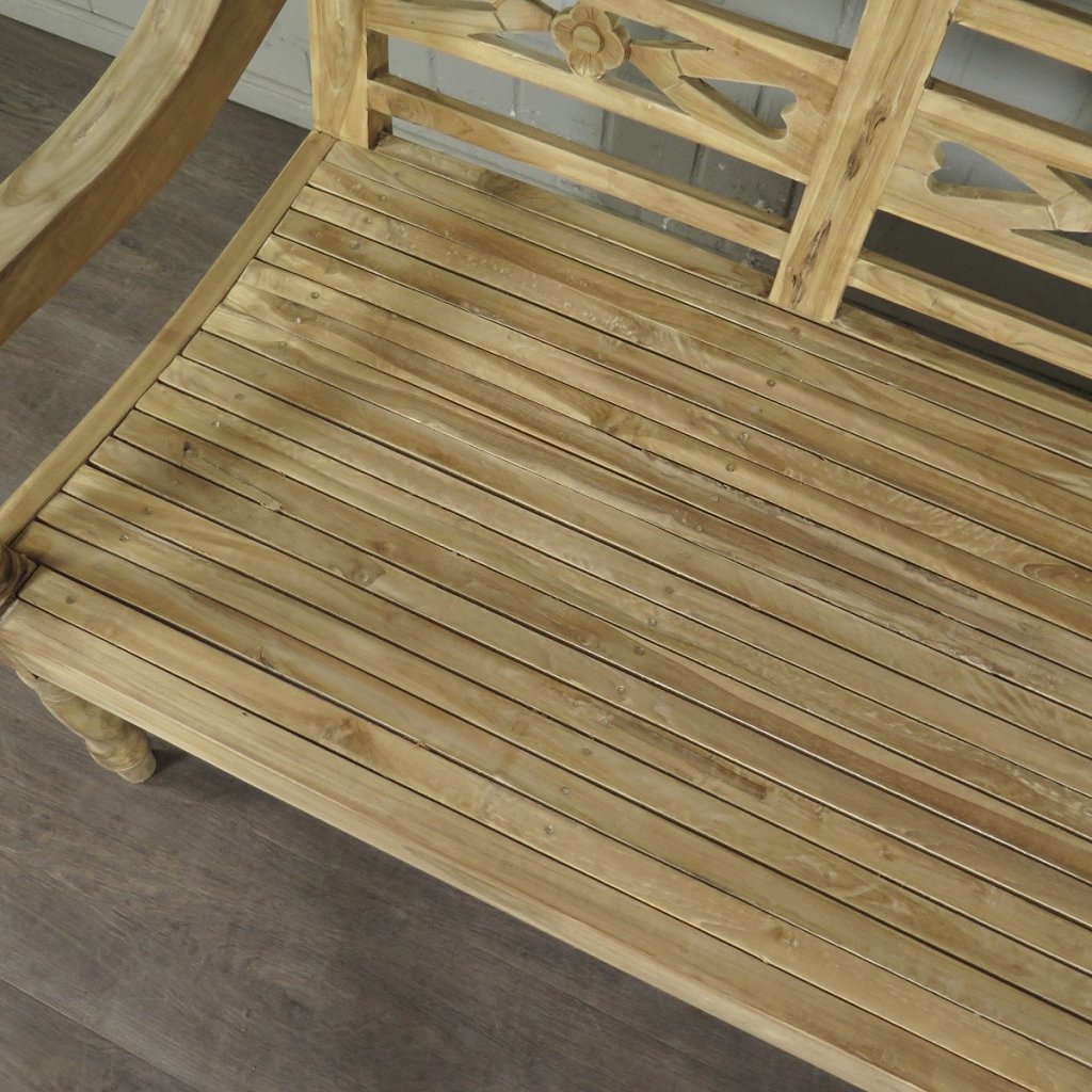 Holzbank Gartenbank Bank Teakholz 1,90 m