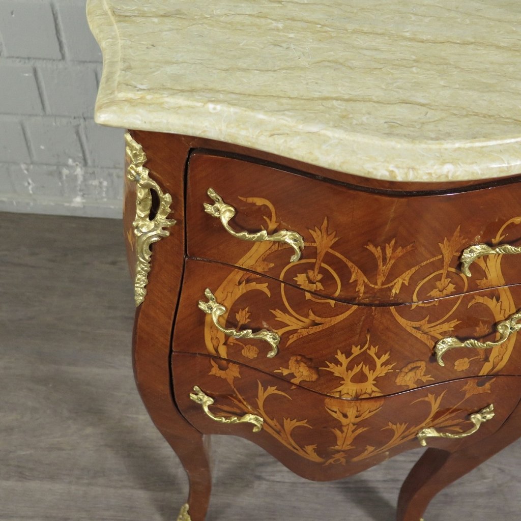 Kommode Barockstil Nussbaum 0,65 m
