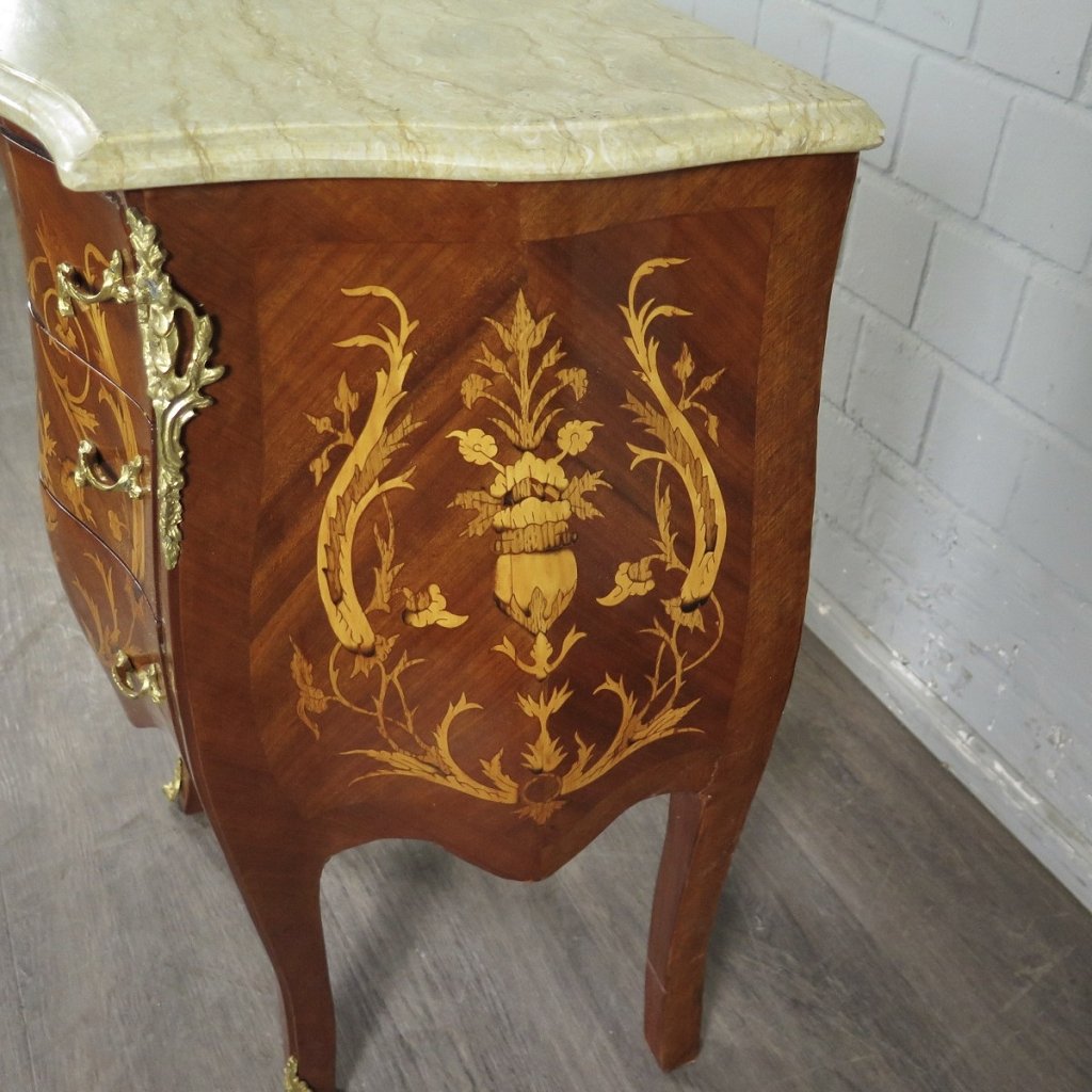 Kommode Barockstil Nussbaum 0,65 m
