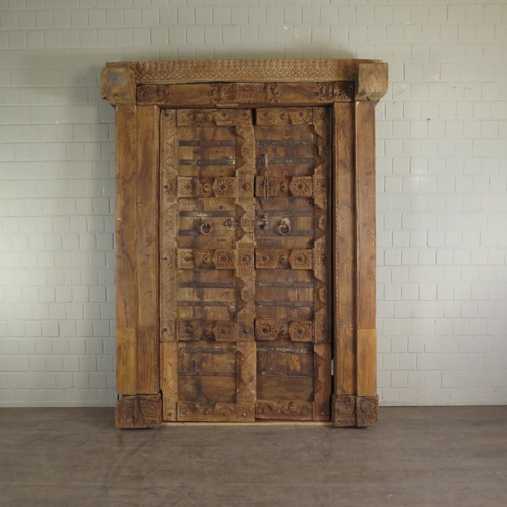 Tür Eingangstür Haustür 1910 Teakholz