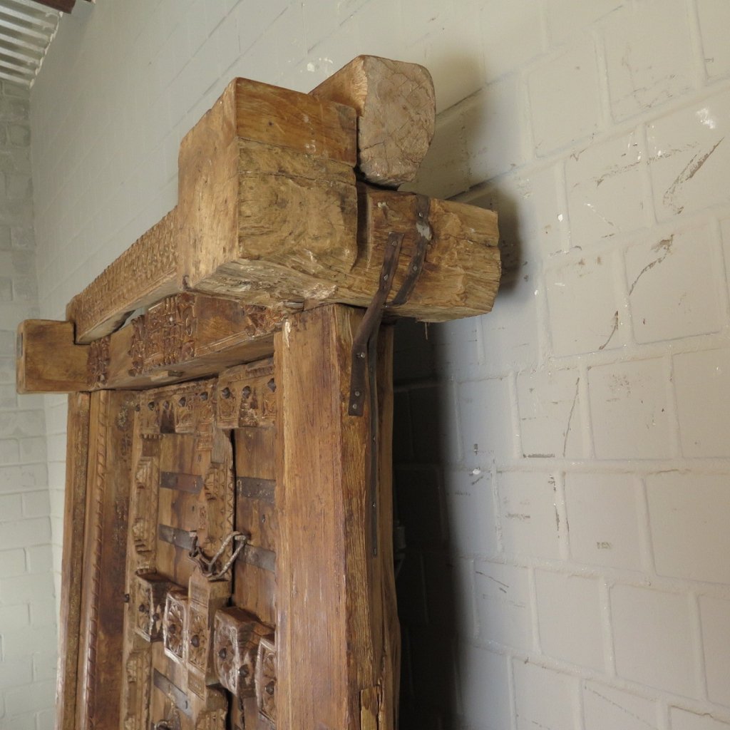 Tür Eingangstür Haustür 1910 Teakholz