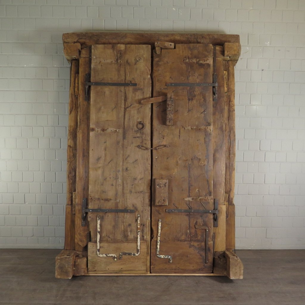 Tür Eingangstür Haustür 1910 Teakholz