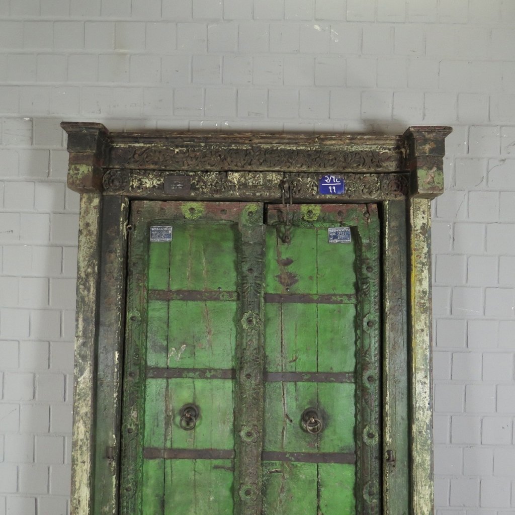 Tür Eingangstür Haustür 1910 Teakholz