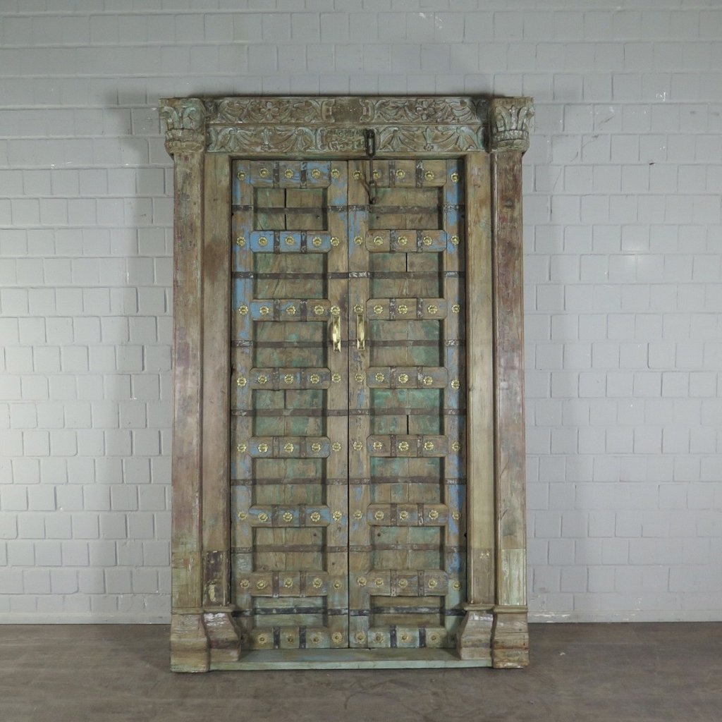 Tür Eingangstür Haustür 1910 Teakholz