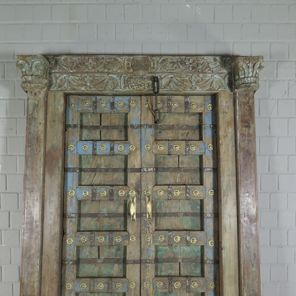 Tür Eingangstür Haustür 1910 Teakholz