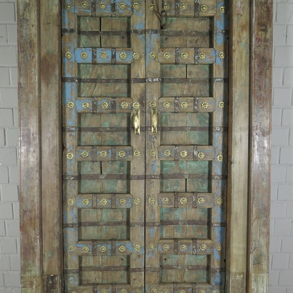 Tür Eingangstür Haustür 1910 Teakholz