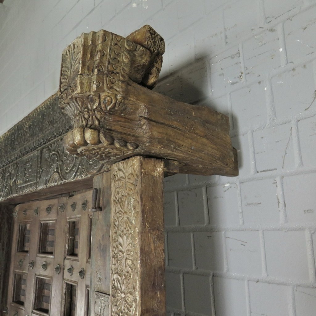 Tür Eingangstür Haustür 1920 Teakholz