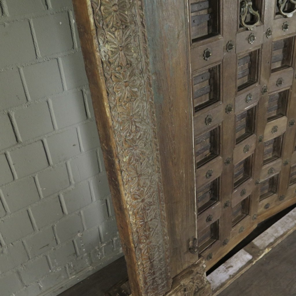 Tür Eingangstür Haustür 1920 Teakholz