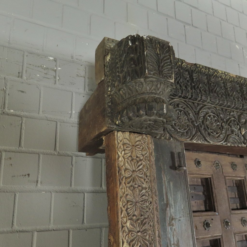 Tür Eingangstür Haustür 1920 Teakholz