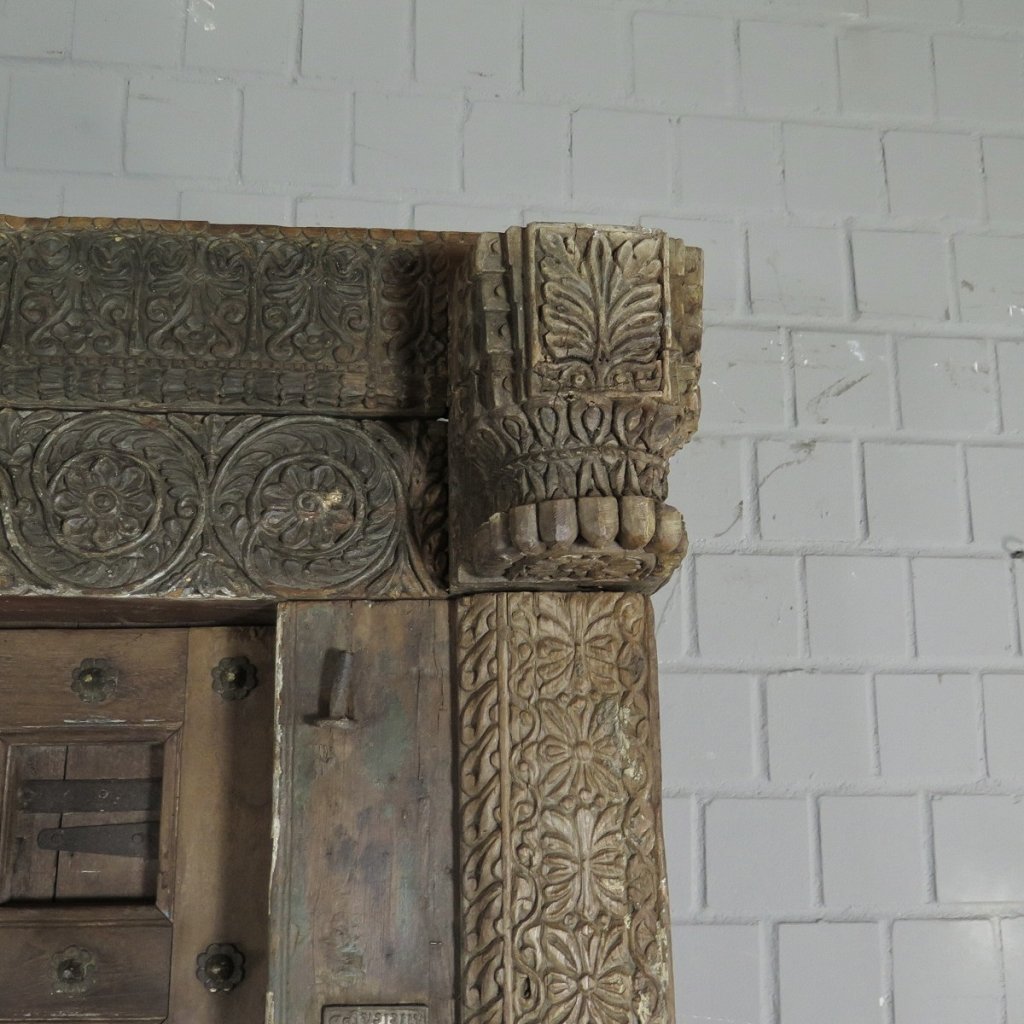 Tür Eingangstür Haustür 1920 Teakholz