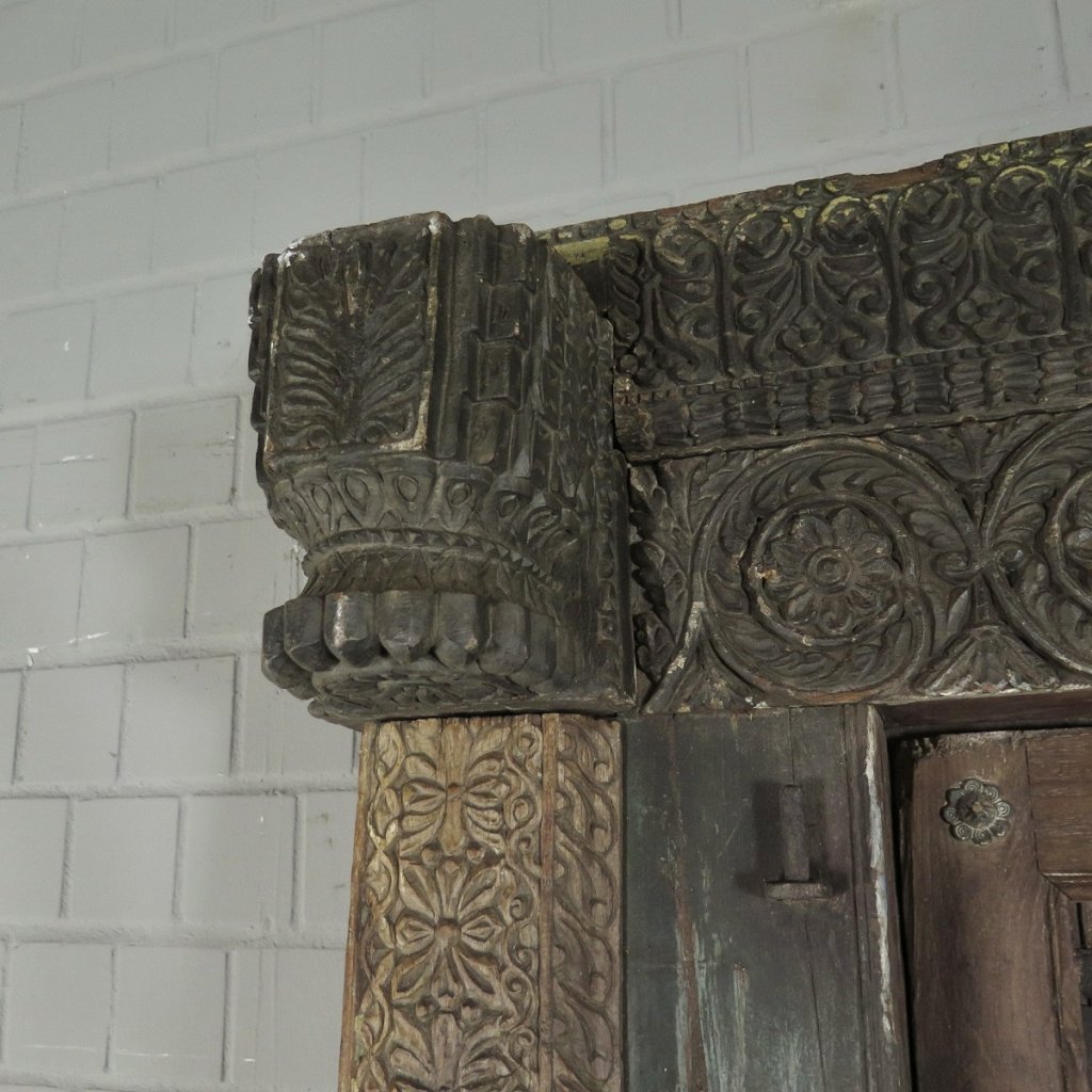Tür Eingangstür Haustür 1920 Teakholz