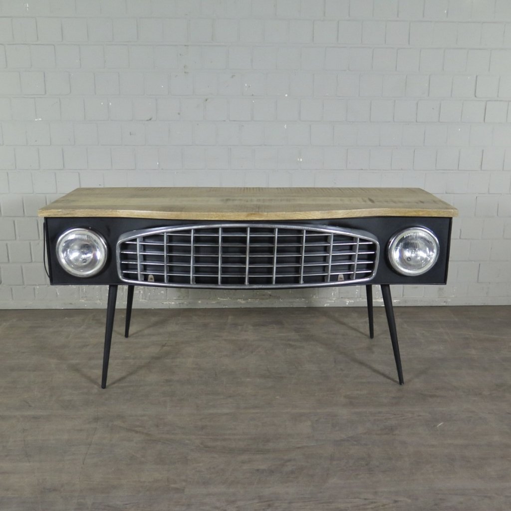 Schreibtisch Autofront Mangoholz 1,60 m x 0,60 m