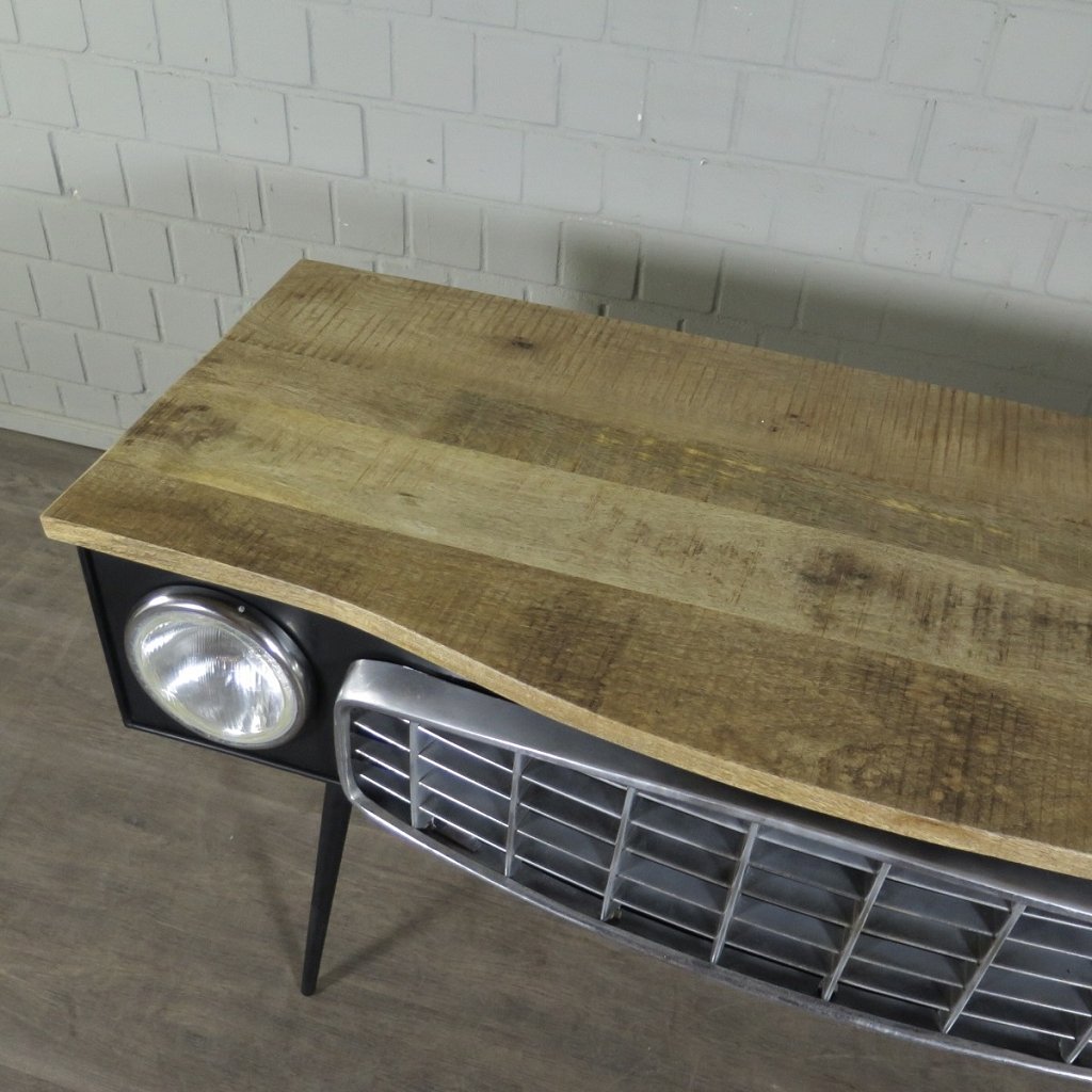 Schreibtisch Autofront Mangoholz 1,60 m x 0,60 m