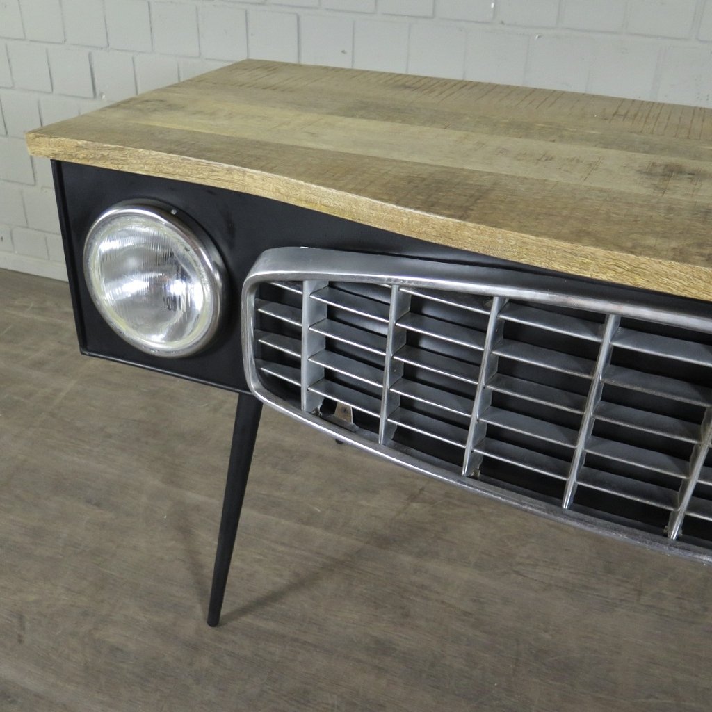 Schreibtisch Autofront Mangoholz 1,60 m x 0,60 m