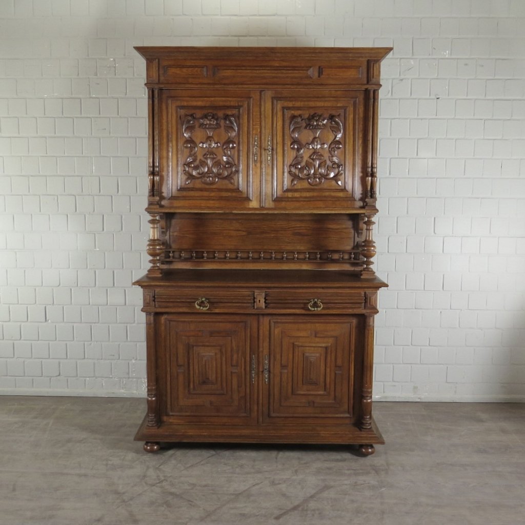 Buffetschrank Schrank Gründerzeit 1880 Eiche
