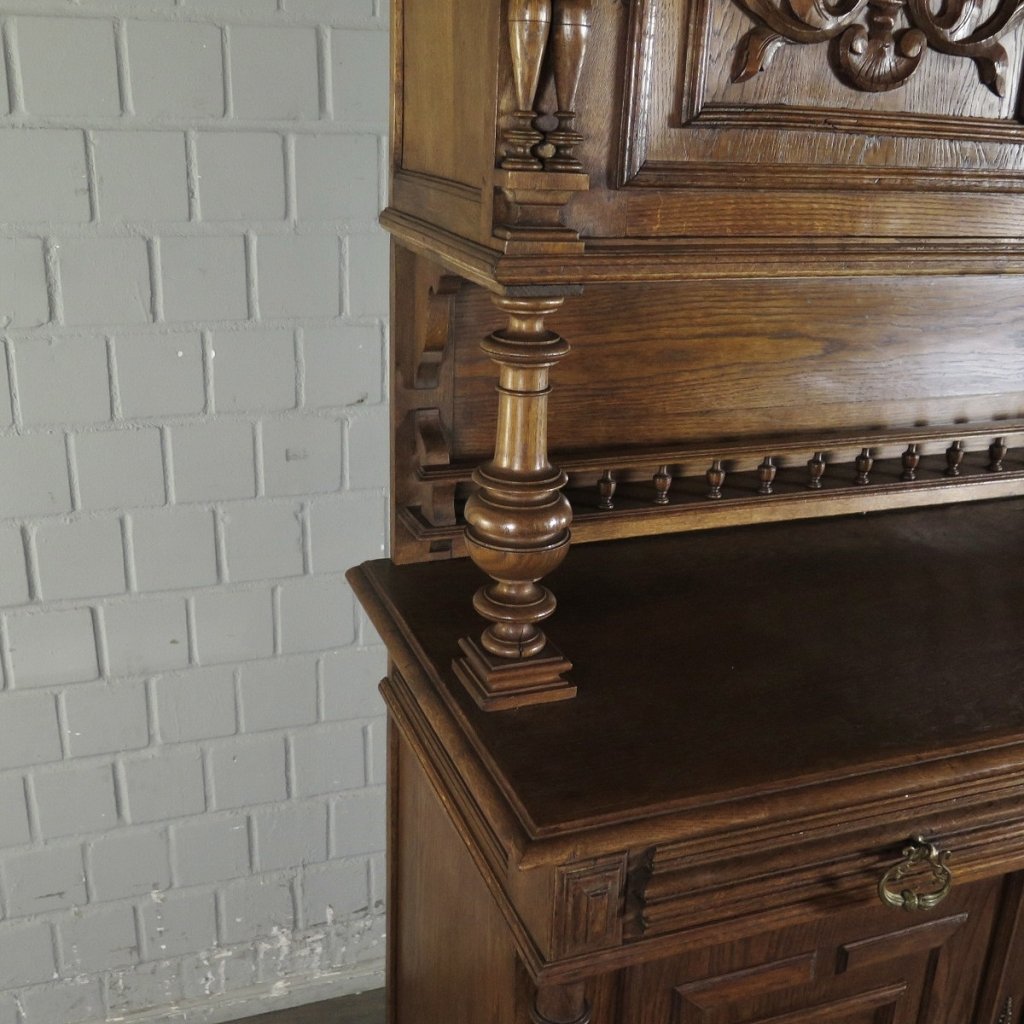 Buffetschrank Schrank Gründerzeit 1880 Eiche