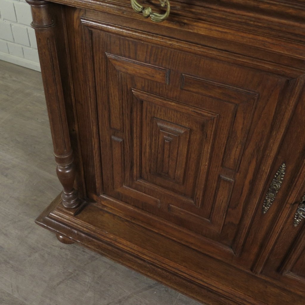 Buffetschrank Schrank Gründerzeit 1880 Eiche