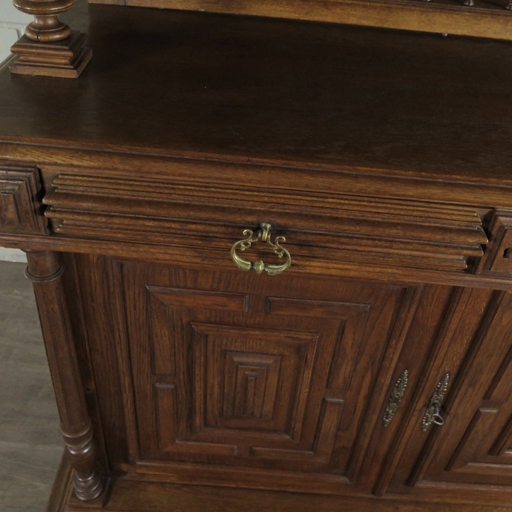 Buffetschrank Schrank Gründerzeit 1880 Eiche