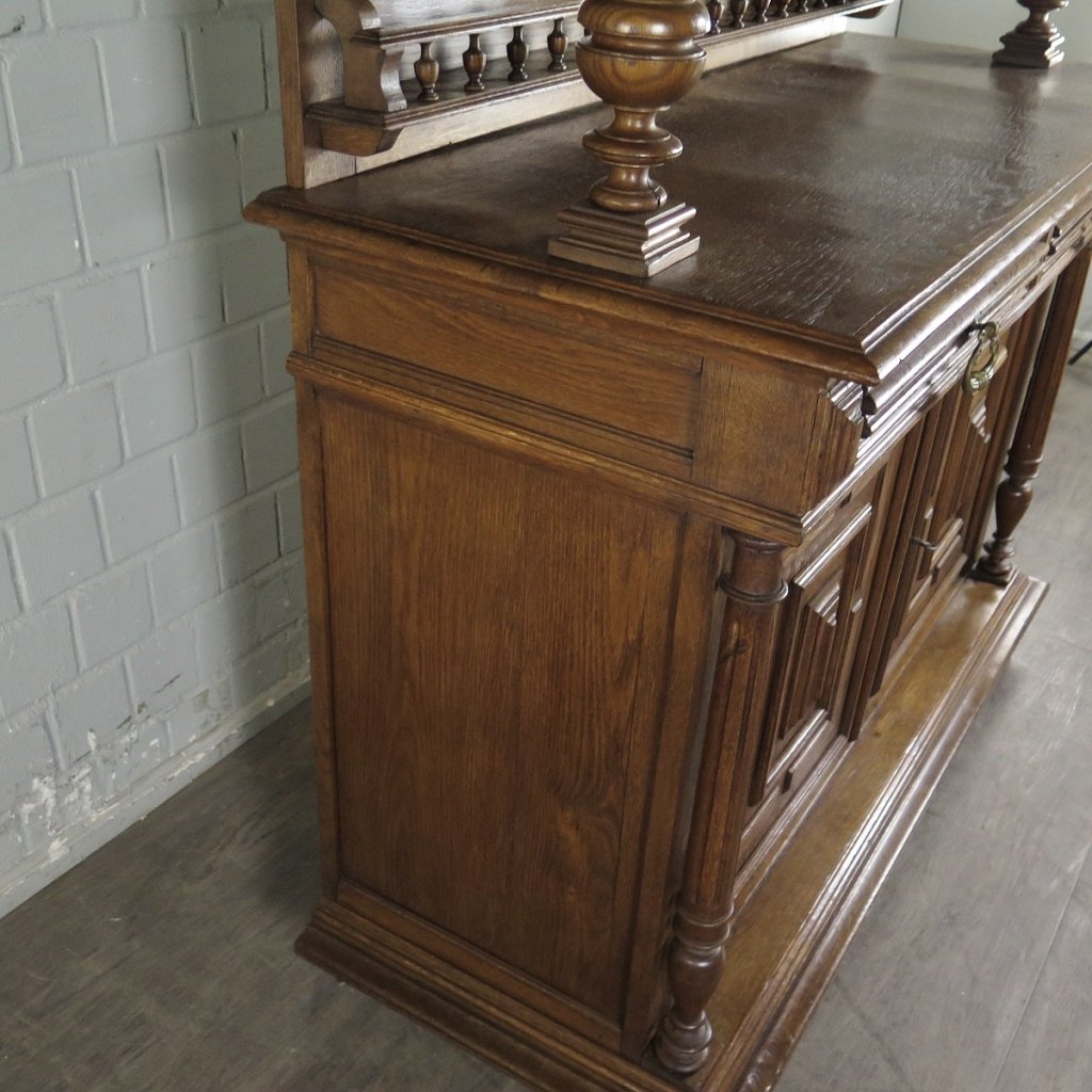 Buffetschrank Schrank Gründerzeit 1880 Eiche