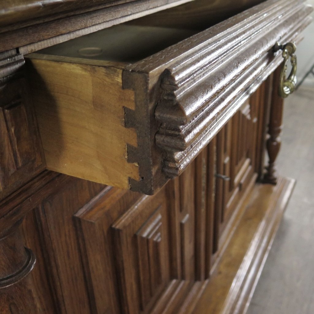 Buffetschrank Schrank Gründerzeit 1880 Eiche