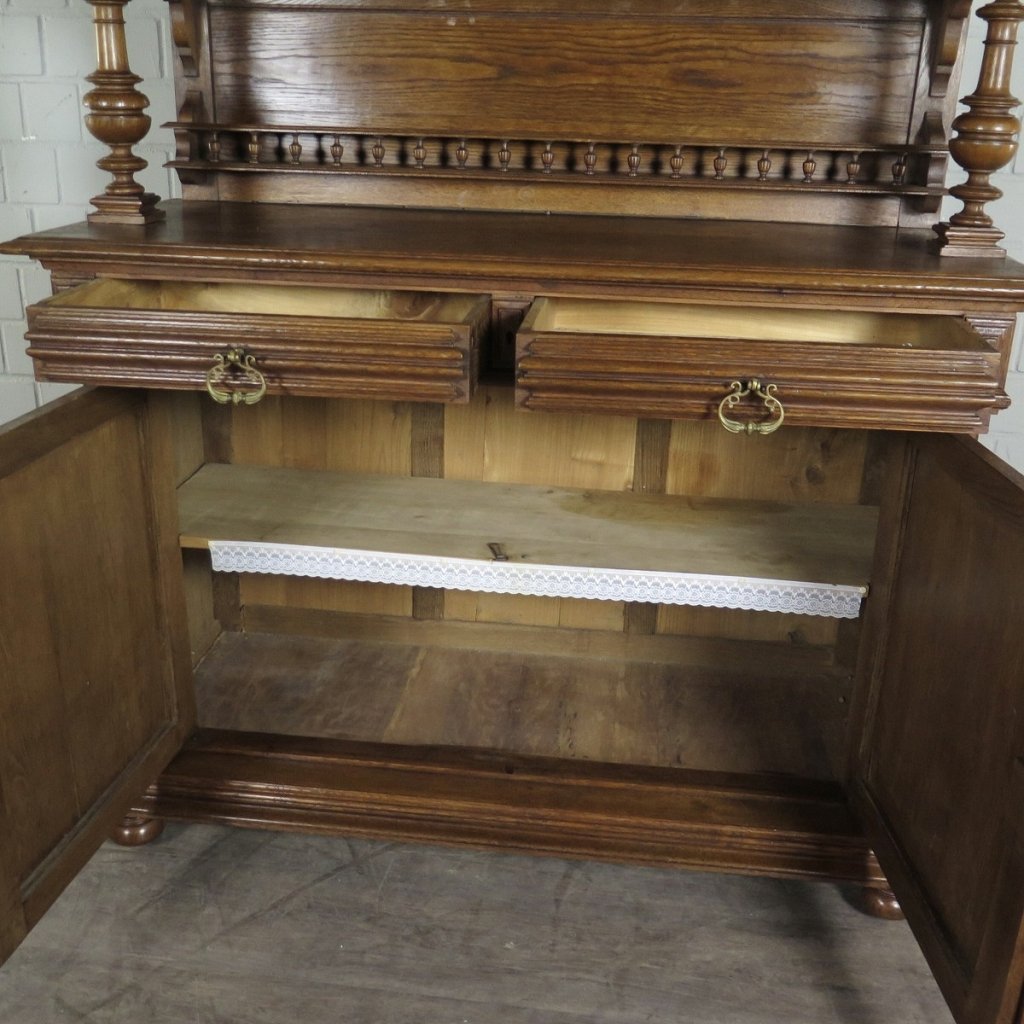 Buffetschrank Schrank Gründerzeit 1880 Eiche