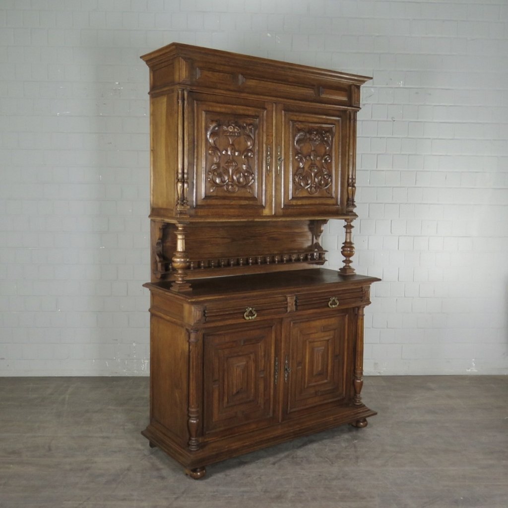 Buffetschrank Schrank Gründerzeit 1880 Eiche