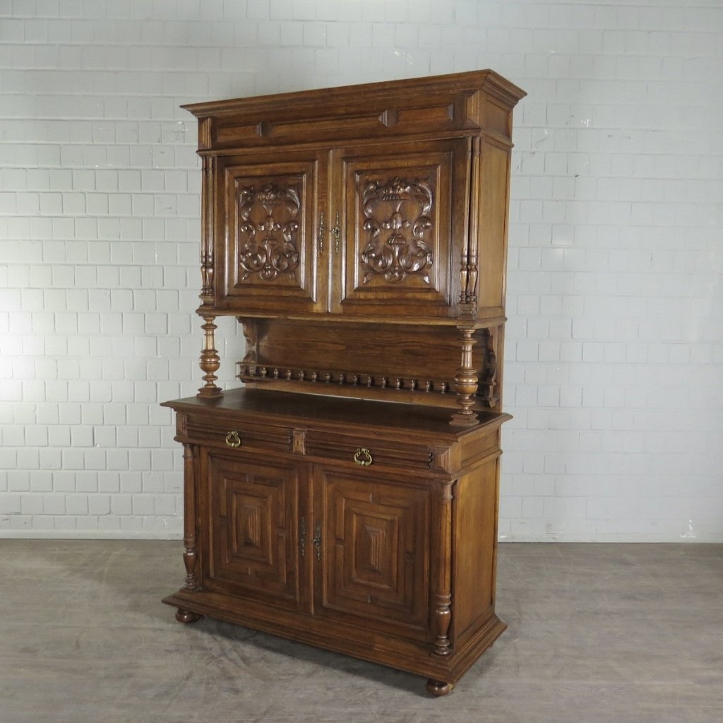 Buffetschrank Schrank Gründerzeit 1880 Eiche