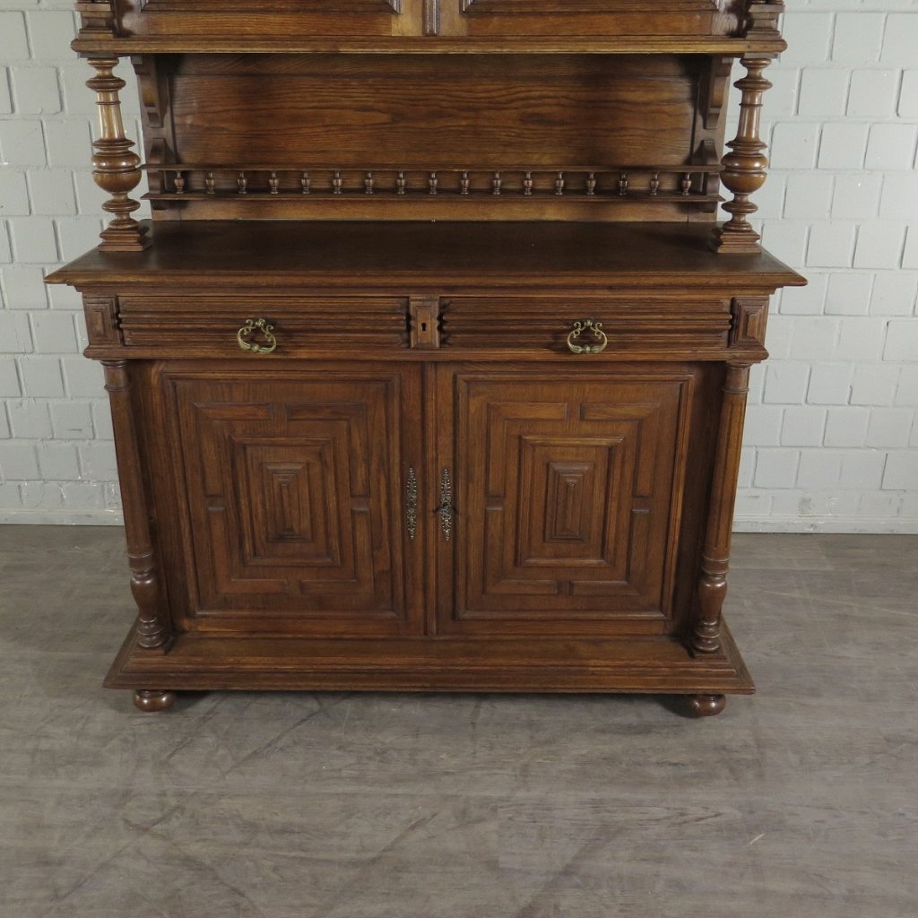 Buffetschrank Schrank Gründerzeit 1880 Eiche