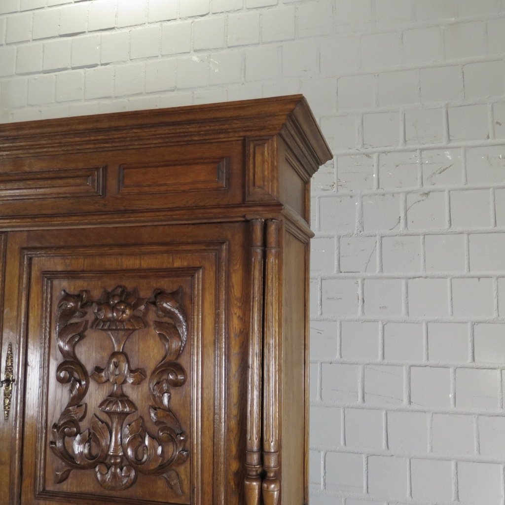 Buffetschrank Schrank Gründerzeit 1880 Eiche