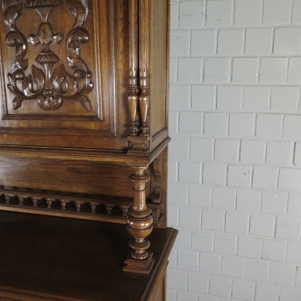 Buffetschrank Schrank Gründerzeit 1880 Eiche