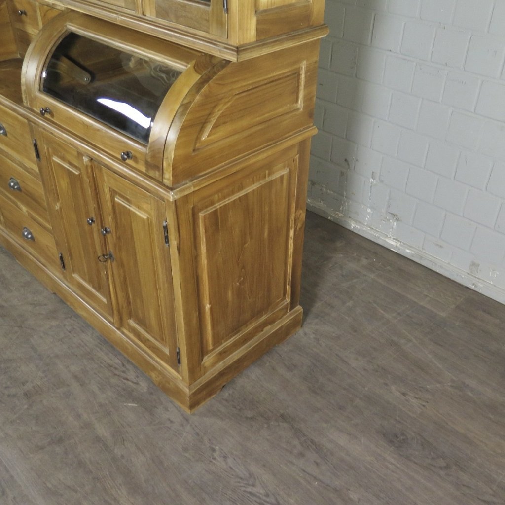 Buffetschrank Vitrine 2,00 m Teakholz