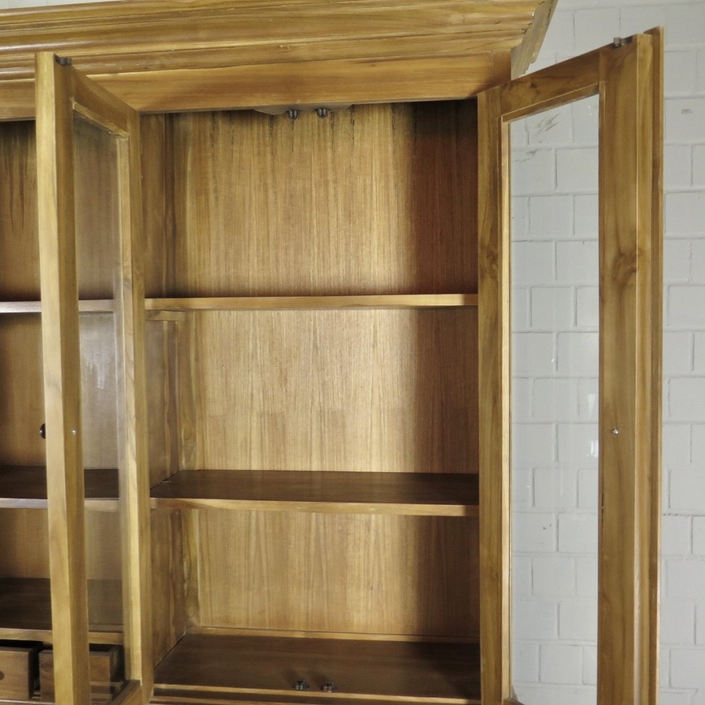 Buffetschrank Vitrine 2,00 m Teakholz