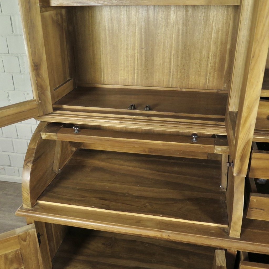 Buffetschrank Vitrine 2,00 m Teakholz