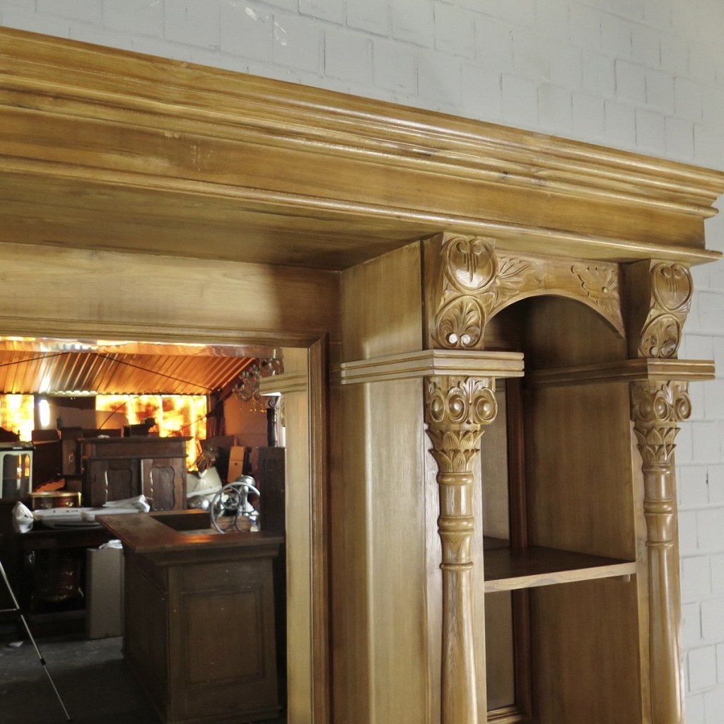 Empire Bar Rückwandbuffet Teakholz 2,30 m
