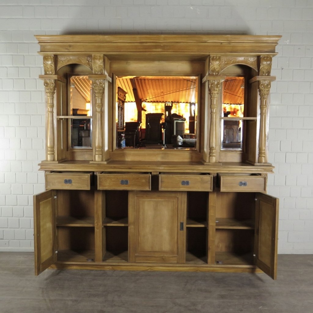 Empire Bar Rückwandbuffet Teakholz 2,30 m