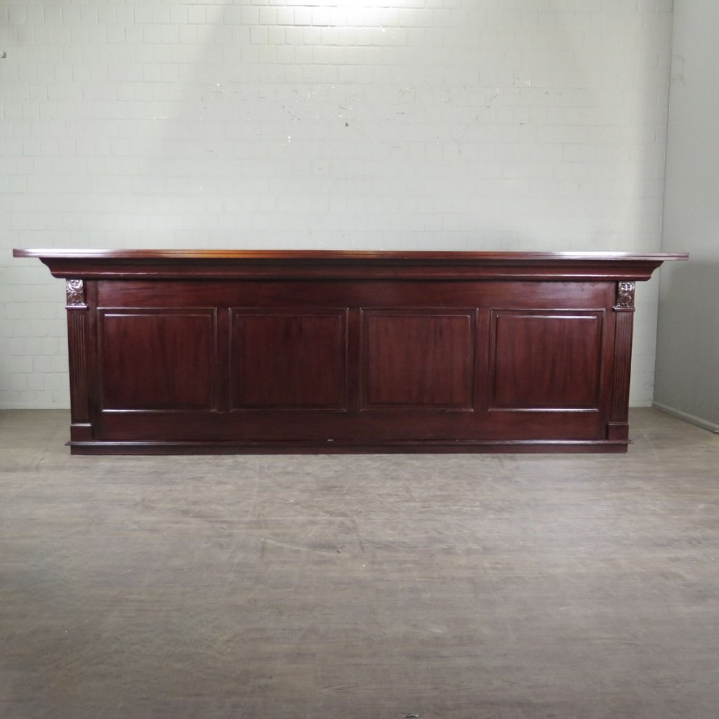 Empire Bar Theke Tresen Mahagoni 3,60 m