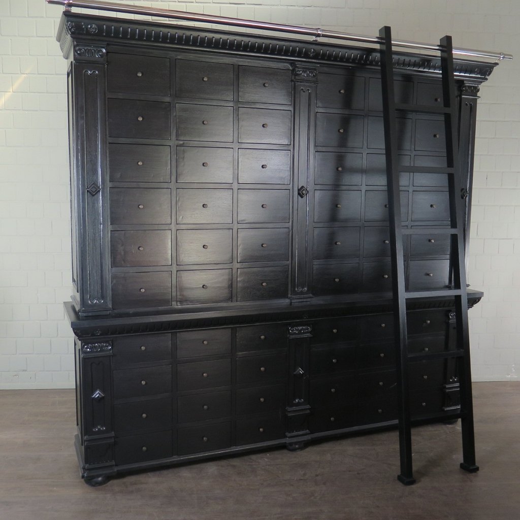 Apothekerschrank Ladenschrank Anna Massivholz 2,50 m