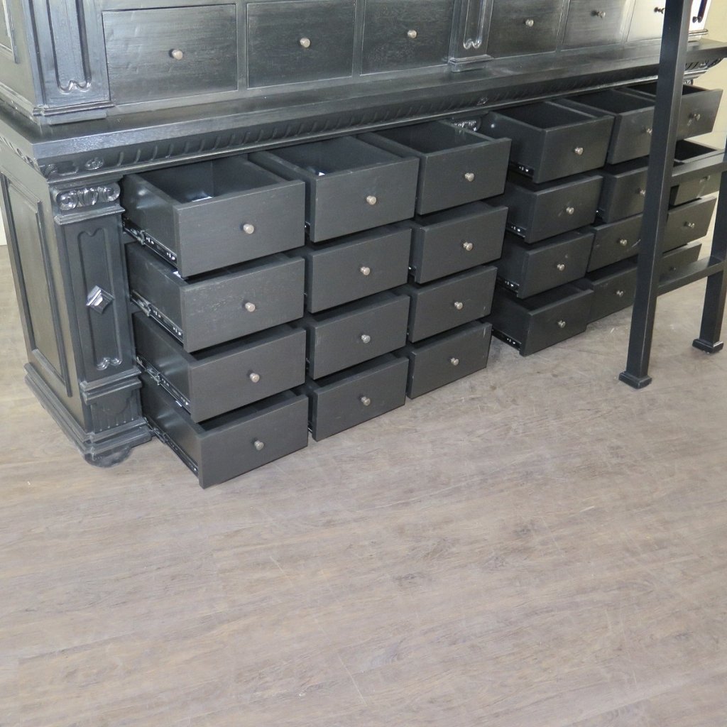 Apothekerschrank Ladenschrank Anna Massivholz 2,50 m