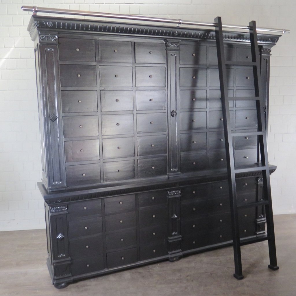 Apothekerschrank Ladenschrank Anna Massivholz 2,50 m