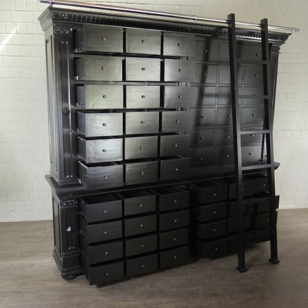 Apothekerschrank Ladenschrank Anna Massivholz 2,50 m